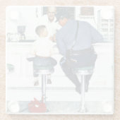 Runaway Glazen Onderzetter (Achterkant)