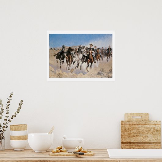 Runaway Horses Art Print Poster (Keuken)