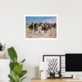Runaway Horses Art Print Poster (Thuiskantoor)