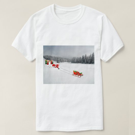 Runaway Sleigh Unisex T-shirt (Design voorkant)