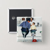 Runaway Vierkante Button 5,1 Cm (Voorkant /achterkant)