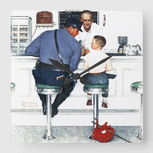 Runaway Vierkante Klok (Voorkant)