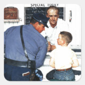 Runaway Vierkante Sticker (Voorkant)