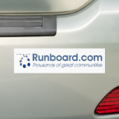 Runboard.com-Bumpersticker Bumpersticker (Op auto)