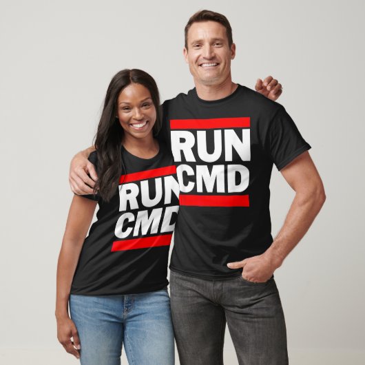 RunCMD Funny Command Prompt Computer Programmer T-shirt (Unisex)