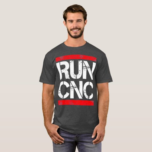 Runcnc Funny cnc programmeur T-shirt (Voorkant volledig)