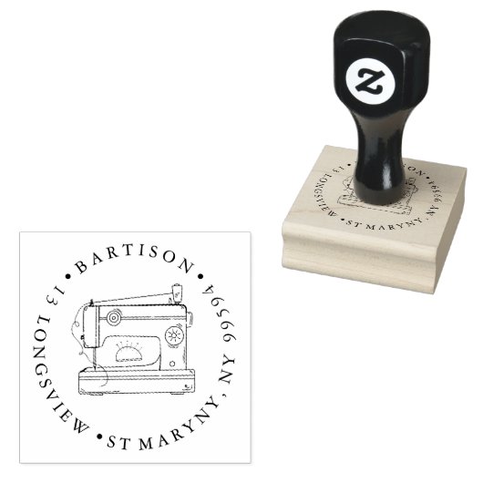 RUND VAN DE ZENDKEURIG RUBBERSTEMPEL