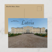 Rundale-paleis in Letland Briefkaart (Voorkant / Achterkant)