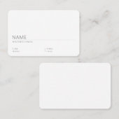 Runde Visitenkarte Selbst Gestalten - Vorlage Visitekaartje (Voorkant / Achterkant)