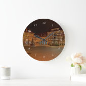 Runde Wanduhr Marktplatz Werniagen de bei Nacht Grote Klok (Huis)