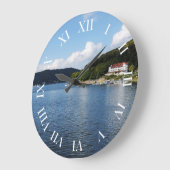 Runde Wanduhr römische Ziffern Edersee Nordhessen Grote Klok (Hoek)