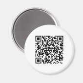 Runder Magnet mit QR-Code (Voorkant / Achterkant)