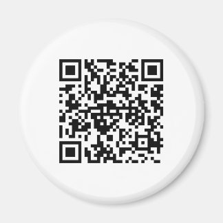Runder Magnet mit QR-Code