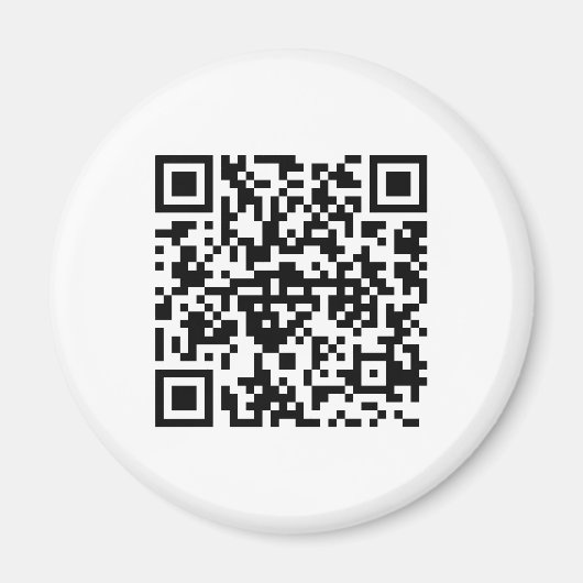 Runder Magnet mit QR-Code (Voorkant)