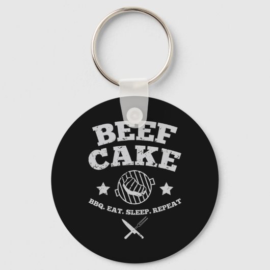 Rundercake BBQ Sleutelhanger (Voorkant)