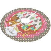 Runderen en Slaapse kerstvakantieboom Kerstboom Rok (Gekanteld)