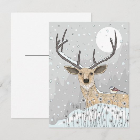 Runderen en vogels briefkaart (Voorkant / Achterkant)