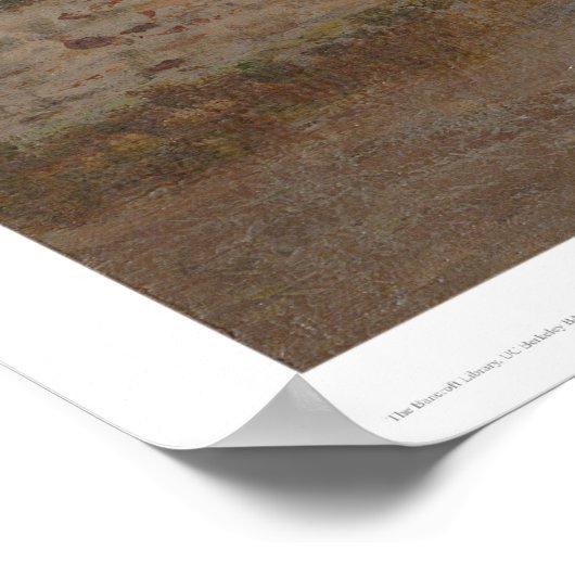 Runderen reden bij Mission Dolores, Calif. (1243) Poster (Hoek)