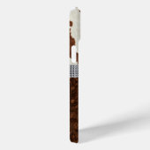 Runderhuid Bruin Leren Gejewelde Boog Case-Mate iPhone Case (Achterkant / Rechts)