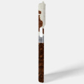 Runderhuid Bruin Leren Gejewelde Strik Case-Mate iPhone Case (Achterkant / Rechts)
