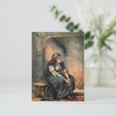  runderkartonnen tekening briefkaart (Staand voorkant)