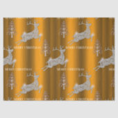 Runderrendiervis met gouden kerst tissuepapier (Voorkant)