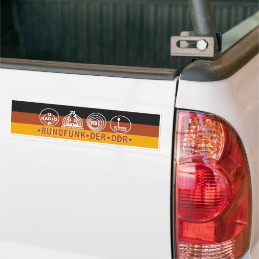 RUNDFUNK DER DDR BUMPERSTICKER (Op Truck)
