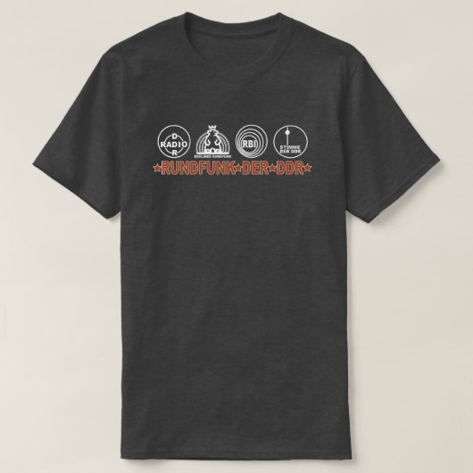 RUNDFUNK DER DDR T-SHIRT (Design voorkant)