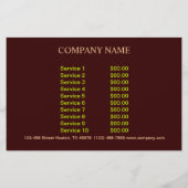 Rundhamburger sandwich kip private chef catering flyer (Achterkant)