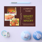 Rundhamburger sandwich kip private chef catering flyer (Enkel)
