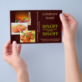 Rundhamburger sandwich kip private chef catering flyer (Hand)