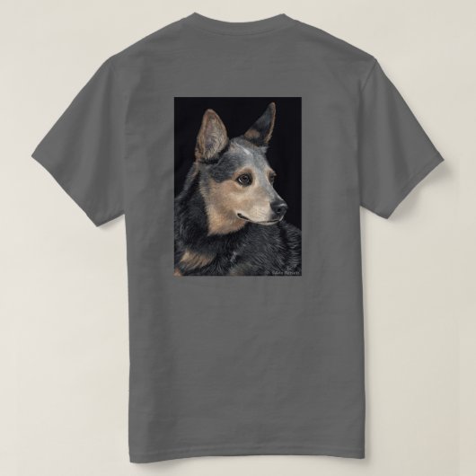 Rundle Dog T-shirt - "Quigley" (Design achterkant)