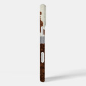 Rundleren Bruin Leren Gejewelde Strik Case-Mate iPhone Case (Achterkant / Rechts)