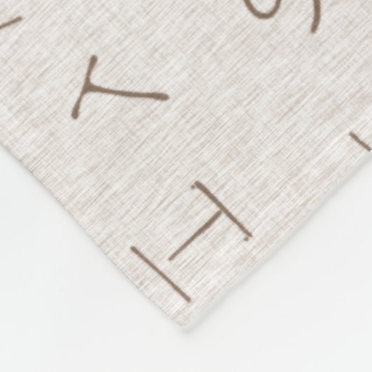 Rundmermerk - beige fleece deken (Hoek)