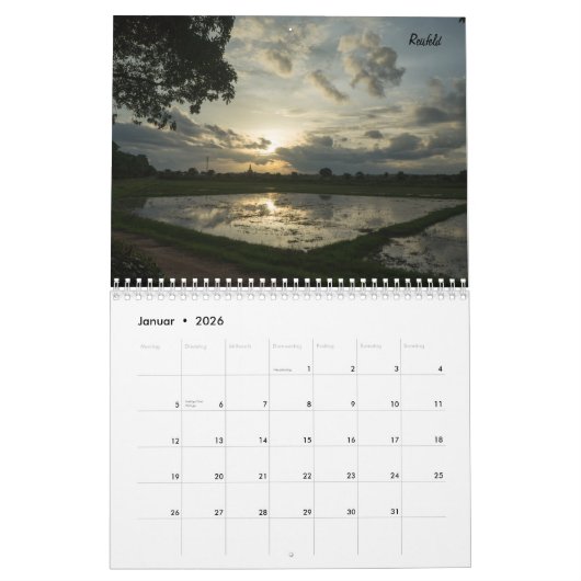 Rundreise durch Thailand  Kalender (Jan 2026)