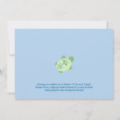 Rundschilfering - Baby shower - lichtblauw Kaart (Achterkant)