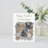 Rundvedog Fotoinjectienaald Ontbrekende Sjabloon Briefkaart (Staand voorkant)