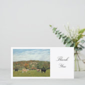 Rundvee bij Pentyrch - Dank je wel Bedankkaart (Staand voorkant)