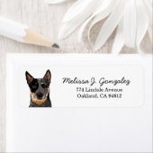 Rundvee Dog Blue Heeler Dog Etiket (Insitu)