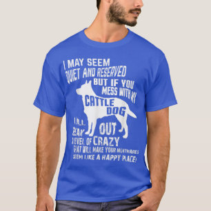 Rundvee DogCrazy Funny Blue Heeler t T-shirt