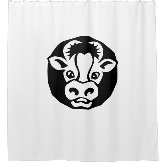 Rundvee Douchegordijn (Voorkant)