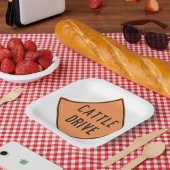 Rundvee Drive Road Sign Papieren Bordje