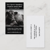 Rundvee- en Boerderij-rundvlees Visitekaartje (Voorkant / Achterkant)