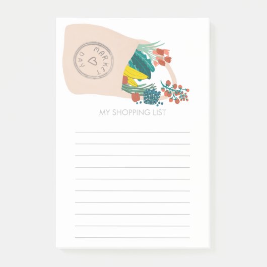 Rundvee en gietijzer Tas, gemorst Post-it® Notes (Voorkant)