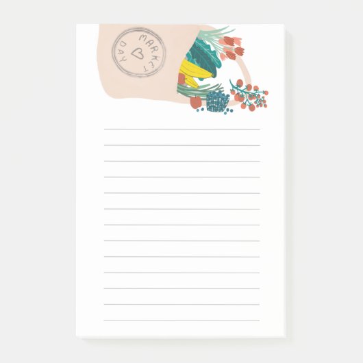 Rundvee en gietijzer Tas, gemorst Post-it® Notes (Voorkant)