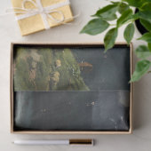 Rundvee en schapen in een Alpenlandschap Tissuepapier (Geschenk)