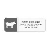 Rundvee - Etiket retouradres (Voorkant)