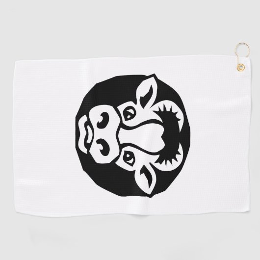 Rundvee Golfhanddoek (Horizontaal)