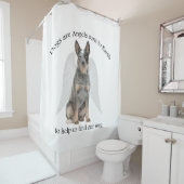 Rundvee Hond Engel Douchegordijn (In situ)