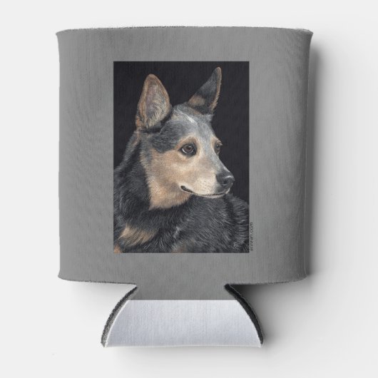 Rundvee Hond - "Quigley" Blikjeskoeler (Voorkant)